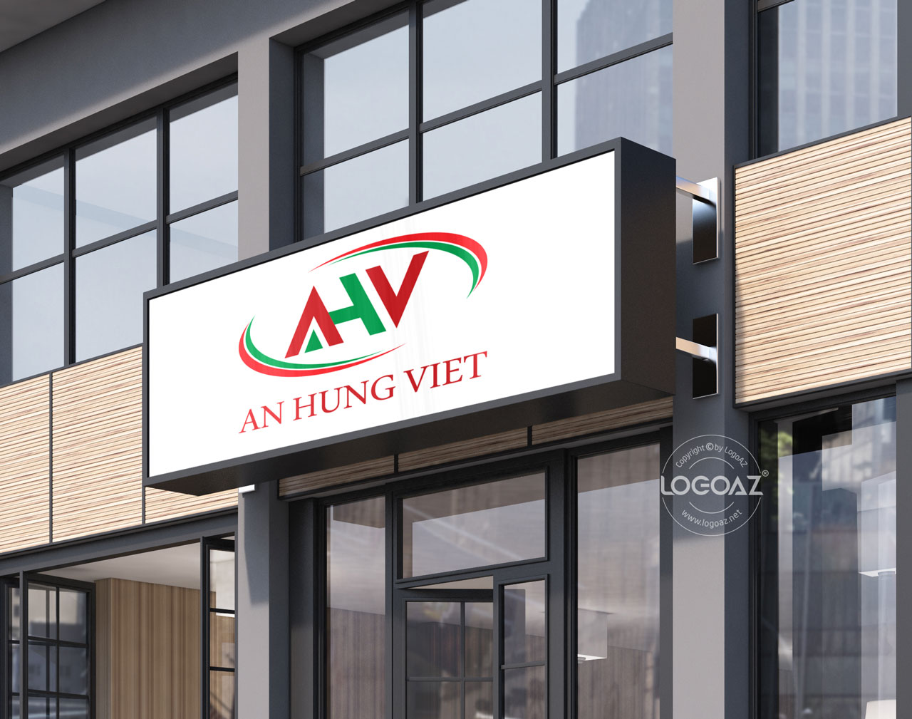 Thiết Kế Logo Thương Hiệu AN HUNG VIET Tại LOGOAZ