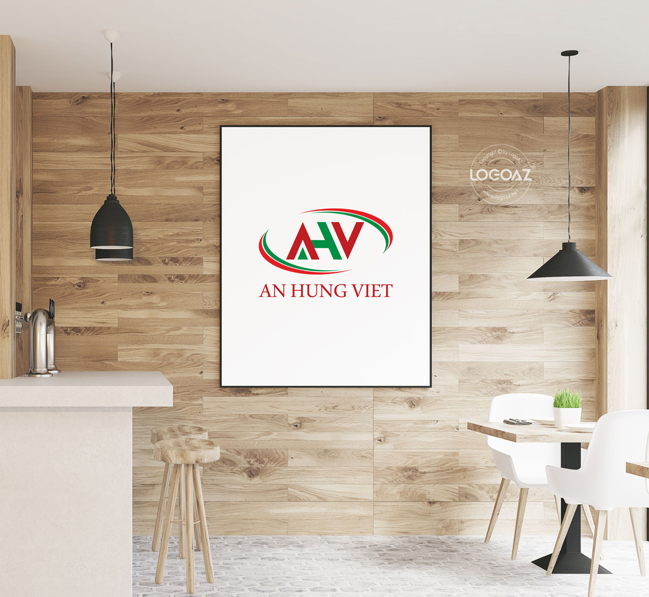 Thiết Kế Logo Thương Hiệu AN HUNG VIET Tại LOGOAZ