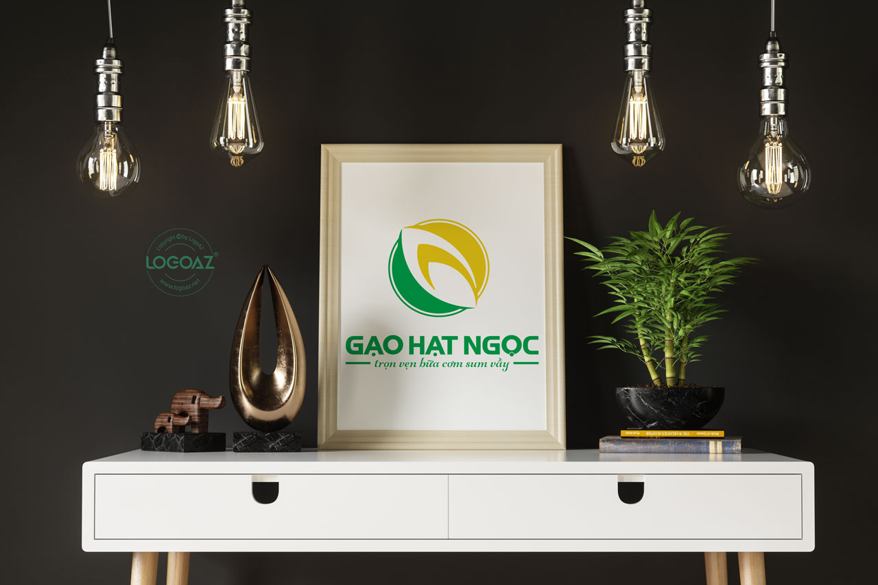 Thiết Kế Logo Thương Hiệu GẠO HẠT NGỌC Tại LOGOAZ
