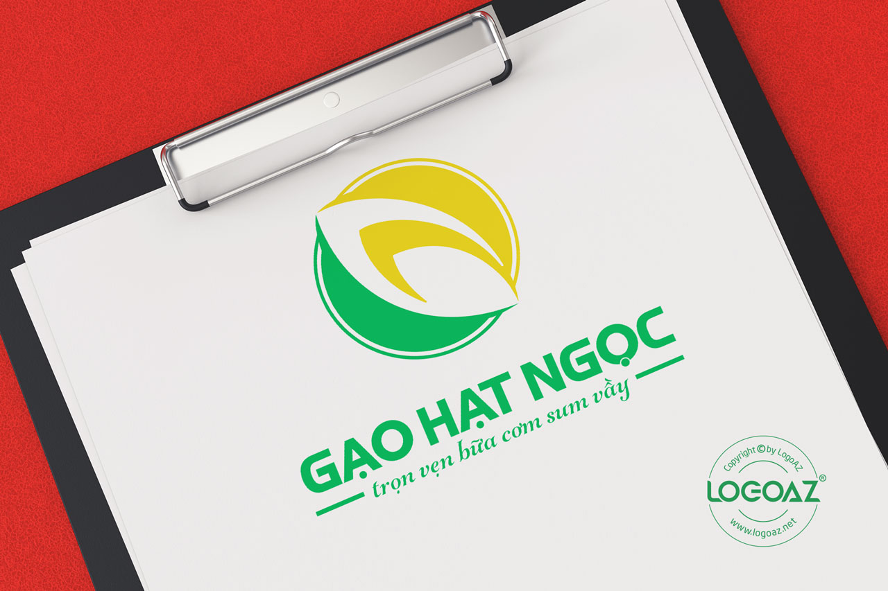 Thiết Kế Logo Thương Hiệu GẠO HẠT NGỌC Tại LOGOAZ
