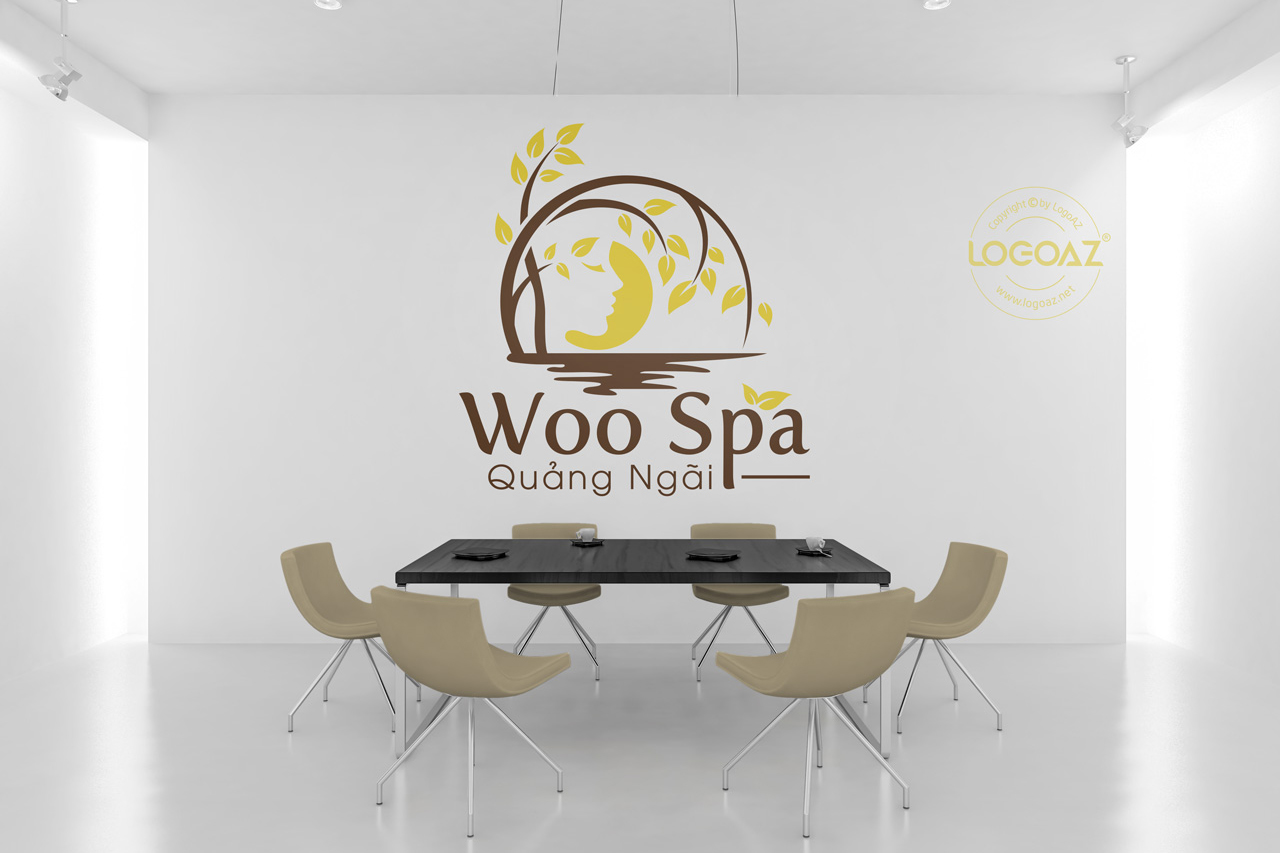 Thiết Kế Logo Thương Hiệu WOO SPA QUẢNG NGÃI Tại LOGOAZ
