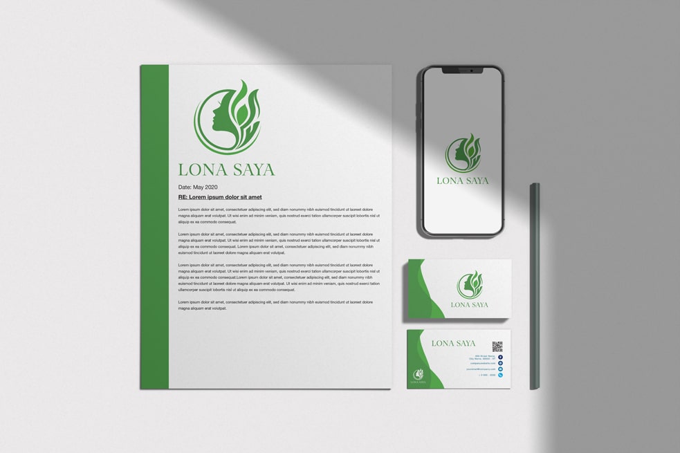 Bộ nhận diện thương hiệu LONA SAYA | LOGOAZ