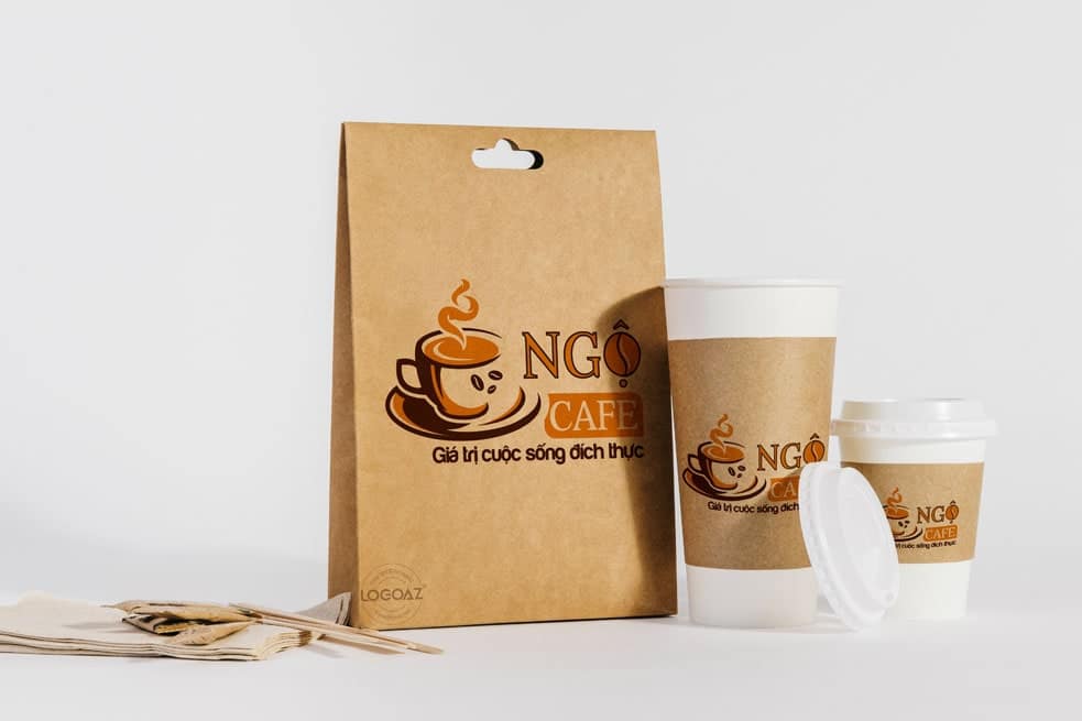 Thiết kế logo thương hiệu NGỘ CAFE | LOGOAZ